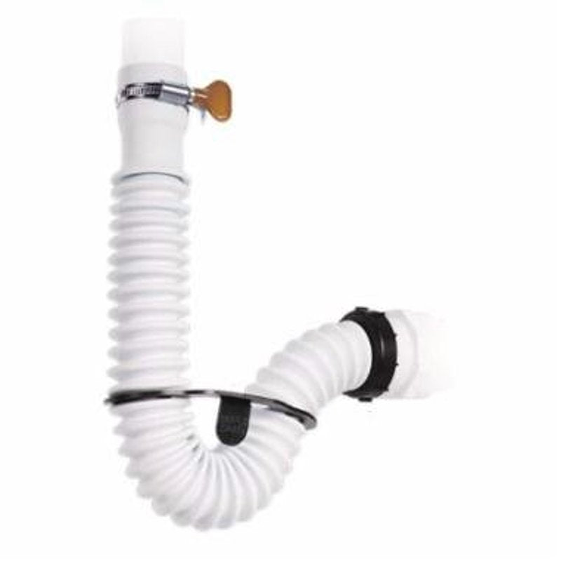 Threaded Trap Shell Simple Drain 3EA-1V2-TC0 P-Trap Kit, 1-1/4 to 1-1/2 in, Threaded, Poly ...