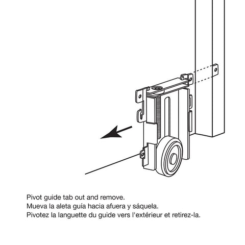 Prime-Line N 6790 Roller Assembly, 1-7/16 in Dia Roller, 1/8 in W Roller, Steel, Silver, 1-Roller, 60 lb