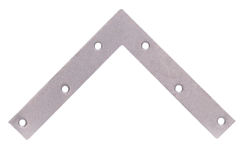 ProSource FC-G06-01PS Corner Brace, 6 in L, 6 in W, 1 in H, Galvanized Steel, Galvanized, 2 mm Thick Material, Pack of 5
