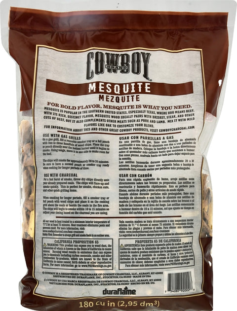 CHIP WOOD MESQUITE TRAY 180CI, Pack of 6