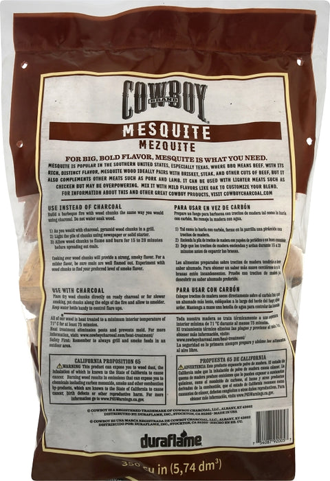 Cowboy 52230 Smoking Chunk, 15 in L, Wood, 350 cu-in