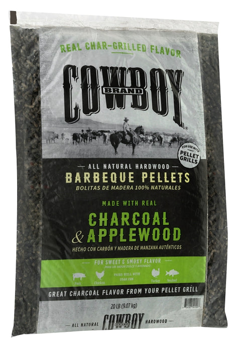 Cowboy 54120 BBQ Pellet, 20 lb, Bag, 18 in L, Wood