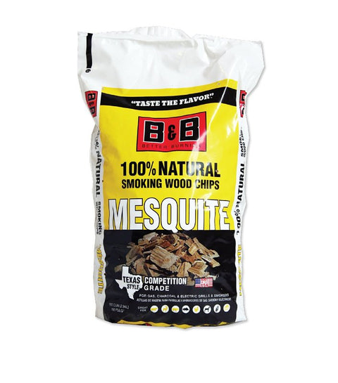 B & B Charcoal 18074 Series Smoking Chips, Mesquite, Wood, 180 cu-in