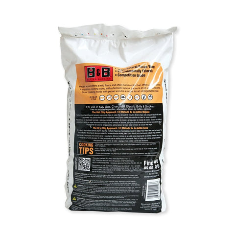 B & B Charcoal 18076 Series Smoking Chips, Pecan, Wood, 180 cu-in