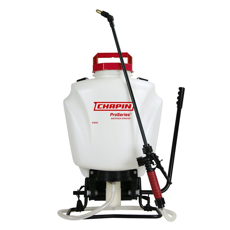 Chapin 61800 Backpack Sprayer, 4 gal Tank, Poly Tank, 25 ft Horizontal ...