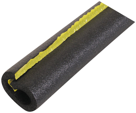 Quick R 50581T Pipe Insulation, 5/8 in ID x 1-5/8 in OD Dia, 6 ft L, Polyolefin, Charcoal, Pack of 51