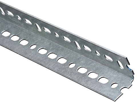 National Hardware 4020BC Series N341-115 Slotted Angle Stock, 1-1/2 in L Leg, 96 in L, 0.074 in Thick, Steel, Galvanized