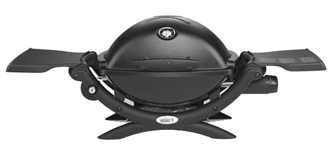 Weber Q 1200 Series 51010001 Gas Grill, 40.9 in W x 16.5 in D x 15.5 in H Dimensons, 8500 Btu/hr BTU, Black