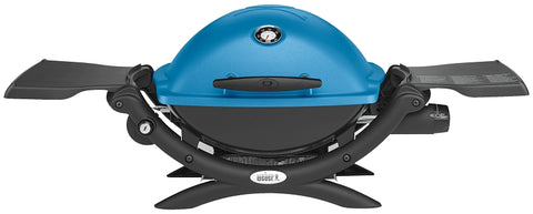Weber Q 1200 Series 51080001 Gas Grill, 40.9 in W x 16.5 in D x 15.5 in H Dimensons, 8500 Btu/hr BTU, Blue