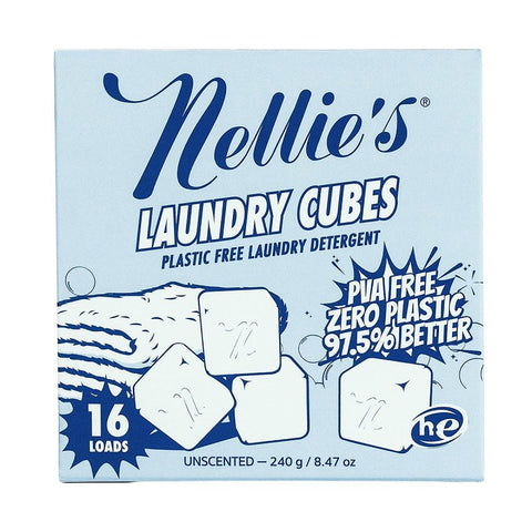 Nellie's NLSC-16 Laundry Detergent, 240 g, Cube