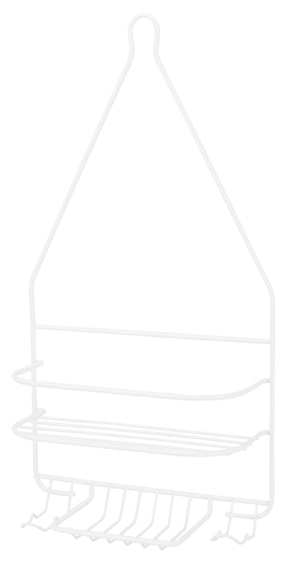 Simple Spaces SS-SC-25-PE-3L Shower Caddy, 2-Shelf, Steel, 10 in OAW ...