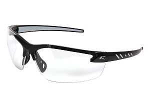 Edge DZ111-2.0-G2 Magnifier Safety Glasses, Clear Lens, Black Frame, Polycarbonate Lens, Half Wraparound Frame