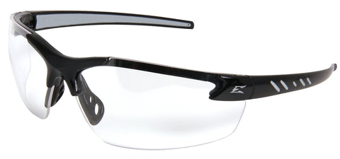 Edge DZ111VS-G2 Safety Glasses, Clear Lens, Black Frame, Vapor Shield Anti-Fog Lens, Nylon Frame, UV Protection: Yes