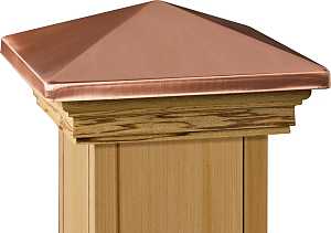 Maine Ornamental 72227 Post Cap, 6 in L, Pressure Treated, Color: Copper