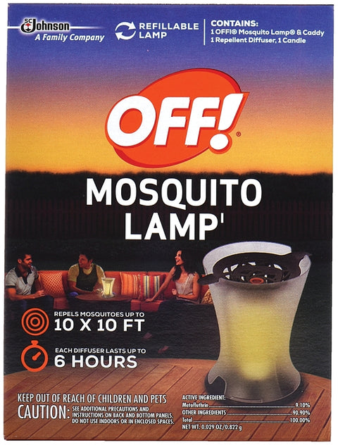 OFF! 76087 Mosquito Repellent Lamp, Compositions: 9.10% Metofluthrin, Pack of 4