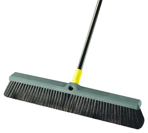 Quickie 00533 Multi-Sweep Push Broom, Black Polypropylene Fiber Bristle, Resin Block, 15/16 in Dia x 60 in L