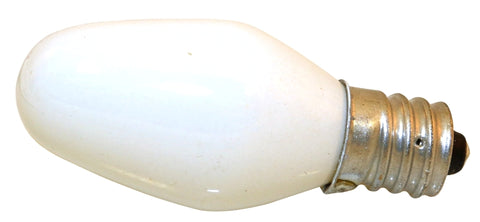 Sylvania 13544 Incandescent Lamp, White Lamp, 7 W, Candelabra E12 Lamp Base, C7 Lamp, 33 Lumens, 2850 K Color Temp, Pack of 12