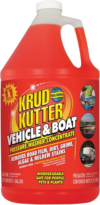 Krud Kutter VB014 Vehicle and Boat Cleaner, 1 gal, Bottle, Dark Red, Liquid, Solvent Like