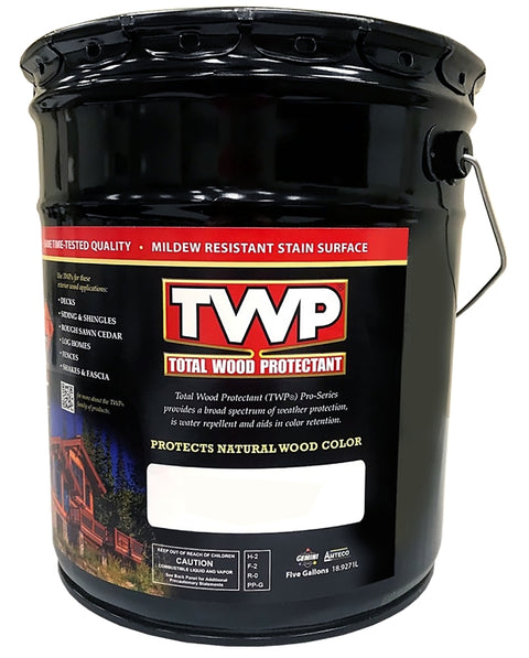TWP TWP-120-5 Wood Preservative, Pecan, Liquid, 5 gal, Can