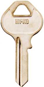 Hy-Ko 11010M16 Key Blank, Brass, Nickel, For: Master Locks and Padlocks, Pack of 10