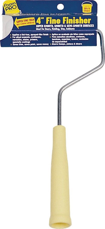 FoamPRO 164 Fine Finish Mini Roller, 12 in L, 4 in, Foam Cover