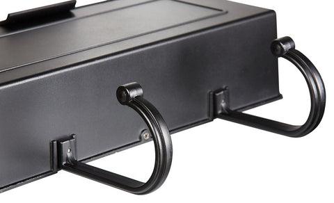Pro-Df AL361N Standard Mailbox, 500 cu-in, Aluminum, Powder-Coated, Black, 16 in W, 4 in D, 13 in H