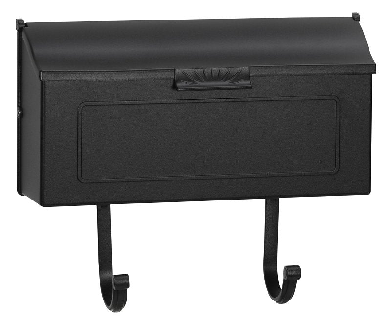 Pro-Df AL361N Standard Mailbox, 500 cu-in, Aluminum, Powder-Coated, Bl ...