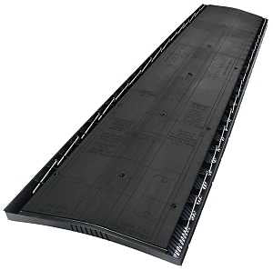 GAF COBRA CRV3 Exhaust Vent, 4 ft L, Polypropylene, Black