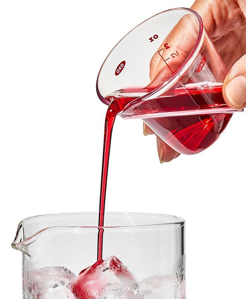 Good Grips 1109880 Measuring Cup, 2 oz Capacity, Plastic, Clear