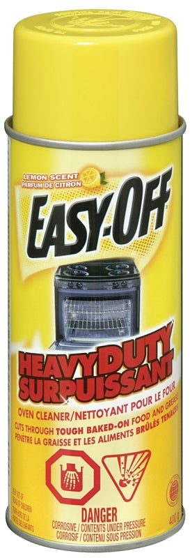 Easy-Off 00400-CMC Series Oven Cleaner, 400 g Aerosol Can, Liquid, Lemon, White