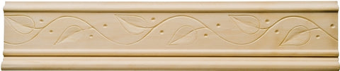 Waddell MLD356 Emboss Moulding, 96 in L, 2 in W, Pine Wood, Pack of 10