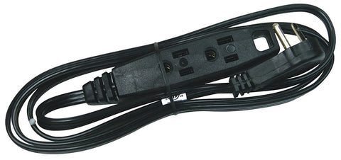 PowerZone OR932606 Extension Cord, 16 AWG Cable, 5-15P Grounded Plug, 5-15R Grounded Receptacle, 6 ft L, 125 V