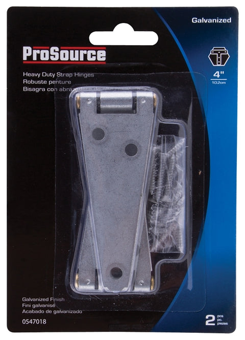 ProSource HSH-G04-C2PS Strap Hinge, 2 mm Thick Leaf, Steel, 180 Range of Motion