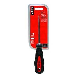 TASK T50200 Scratch Awl, 100 mm OAL, Soft-Grip Handle, Rubber Handle, Chrome Molybdenum Steel Shank