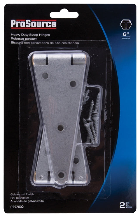 ProSource HSH-G06-C2PS Strap Hinge, 2.6 mm Thick Leaf, Steel, 180 Range of Motion