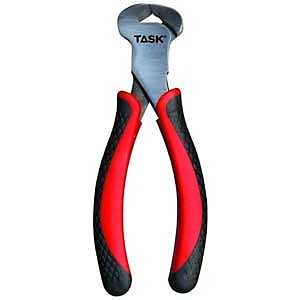 TASK T25391 Diagonal Nipper Plier, 6-1/2 in OAL, Soft Touch Grip Handle
