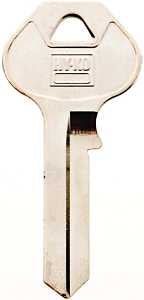 Hy-Ko 11010M14 Key Blank, Brass, Nickel, For: Master Vehicle Locks, Pack of 10