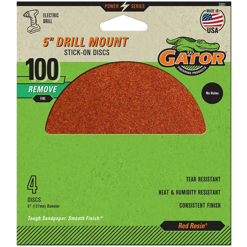 5IN 100GRIT PSA DISC 4PK – Shell Lumber and Hardware