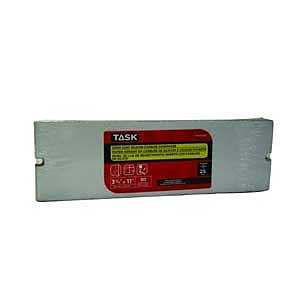 TASK PSO6120 Drywall Sandpaper, 11 in L, 3-5/16 in W, 120 Grit, Fine, Silicone Carbide Abrasive, Pack of 25