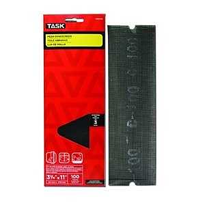 TASK MS63300 Drywall Sand Screen, 11 in L, 3-5/16 in W, Assorted Grit, Silicone Carbide Abrasive