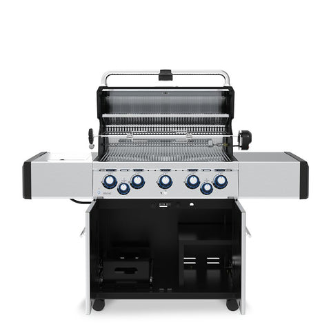 Broil King Regal S 590 Pro Series 958947 Gas Grill, 55,000 Btu, Natural Gas, 5-Burner, Side Shelf Included: Yes