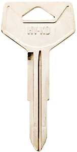 Hy-Ko 11010TR37 Automotive Key Blank, Brass, Nickel, For: Toyota Vehicle Locks, Pack of 10
