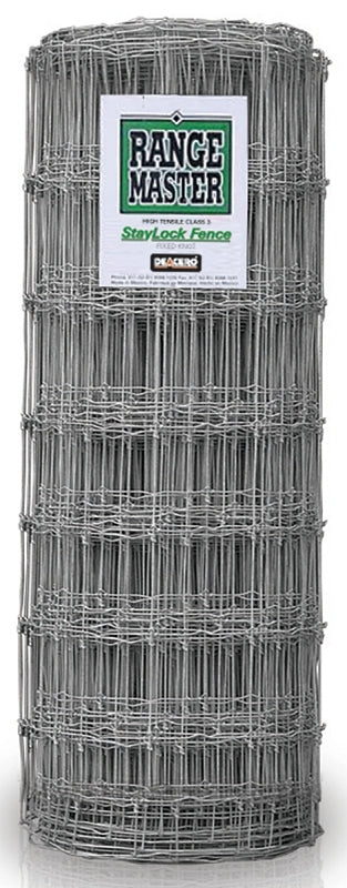 Rangemaster 6797 Series Staylock Fence, 12 in, 49 in H, 330 ft L, 12-1/2 ga, Steel, Galvanized