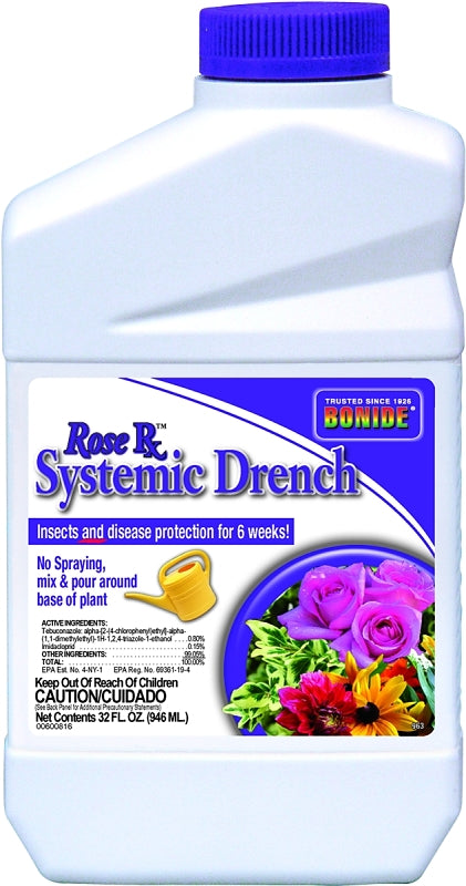 Bonide 963 Systemic Drench, Liquid, Spray Application, 1 qt Bottle