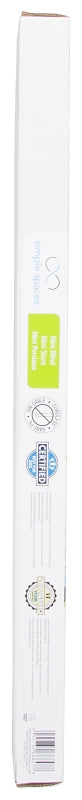 Simple Spaces PVCMB-2A Blind, 64 in L, 25 in W, Vinyl, White
