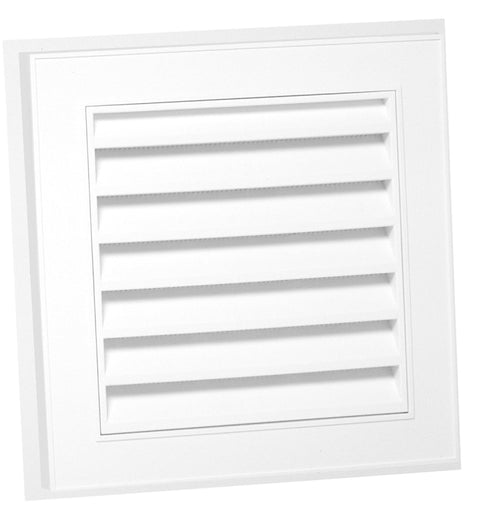 Duraflo 626043-00 Gable Vent, 15.154 in L, 15.154 in W, Polypropylene, White