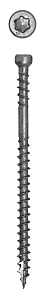 GRK Fasteners RT Series 37079 Screw, #8 Thread, 2-1/2 in L, Trim Head, Star Drive, Stainless Steel, 100 PK