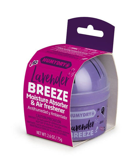 Humydry USA44127C12 Mini Moisture Absorber and Air Freshener, 2.6 oz, Lavender, White, 100 sq-ft Coverage Area