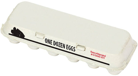 Little Giant EGGCTNSLD Egg Carton, 11-3/4 in L, 4 in W, 1 Dozen Capacity, Paper, Gray, Pack of 200