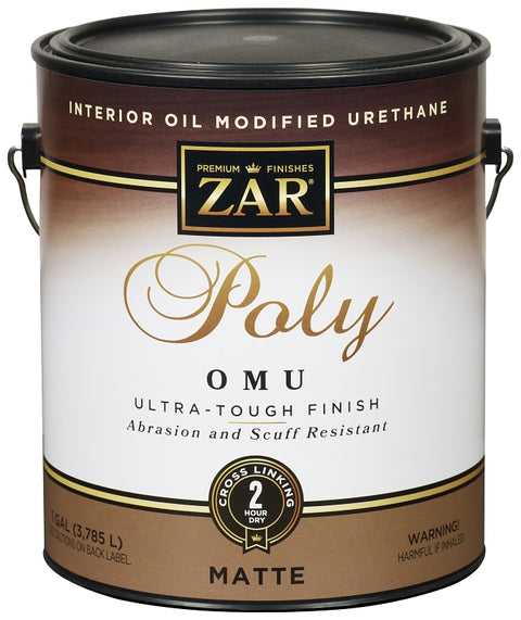 ZAR 36413 Polyurethane, Water Base, Matte, Liquid, 1 gal Can, Pack of 2